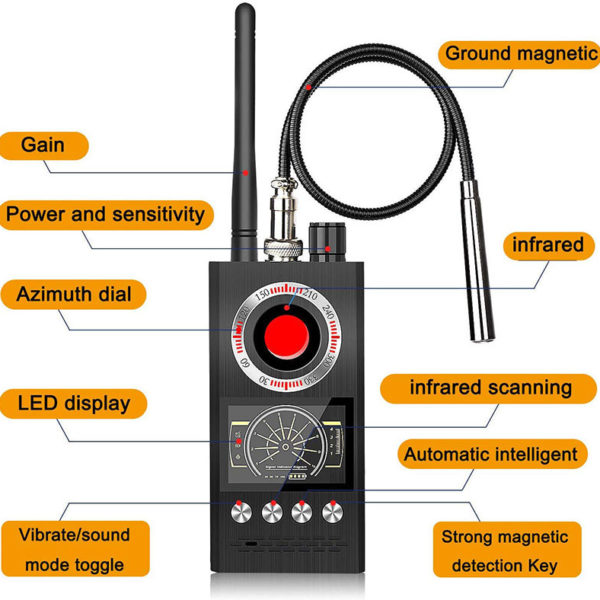 K68 Détecteur de Signal Anti-Espion RF sans Fil pour Caméra Caché, Bug  Finder GPS Traqueur Localisateur - Cdiscount Bricolage