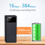 V12 Digital Voice Recorder with 365 Days Standby, 16 Days Recording Time and 750 Hours Storage Capacity - Image 4