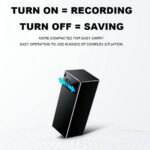 V12 Digital Voice Recorder with 365 Days Standby, 16 Days Recording Time and 750 Hours Storage Capacity - Image 2