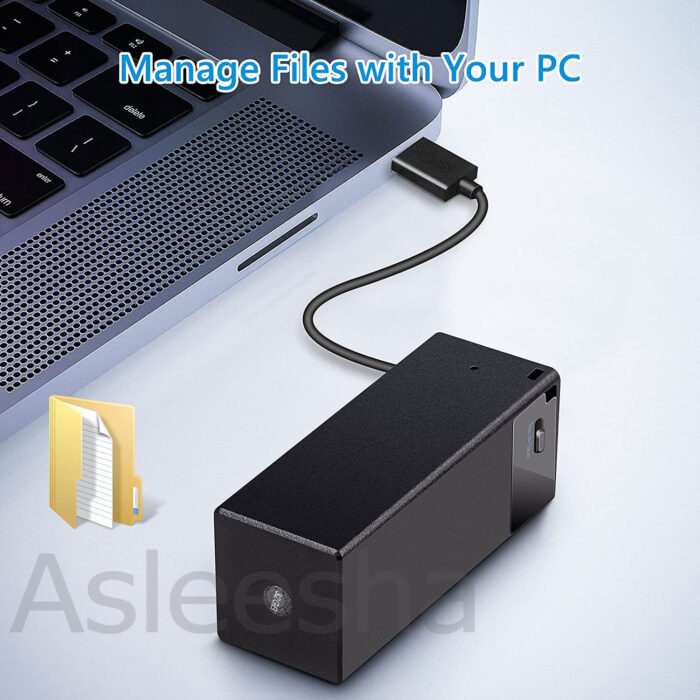 V12 Digital Voice Recorder with 365 Days Standby, 16 Days Recording Time and 750 Hours Storage Capacity - Image 3
