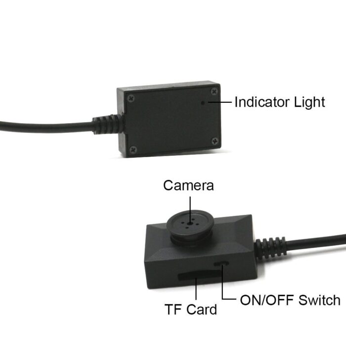 Wire Spy Button Camera Audio Video Recorder - Image 2