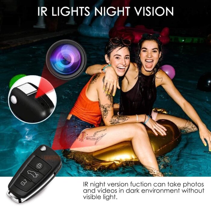 Night Vision Spy Camera Keychain Audio Video Recorder - Image 4