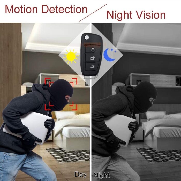 Night Vision Spy Camera Keychain Audio Video Recorder - Image 5