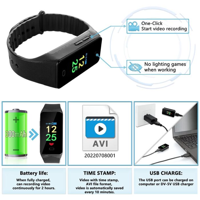 Spy Band Watch Camera Audio And Video Recorder - Image 2