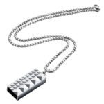 Locket Voice Recorder Silver Chain Inbuilt 32GB Memory - Image 2
