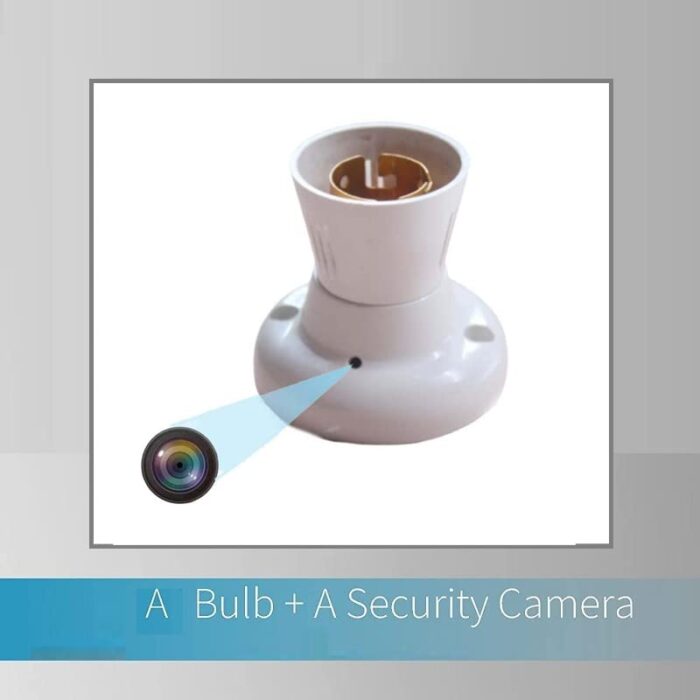 Spy Bulb Holder Camera | WIFI Day Vision Audio Video Recorder Secret Device - Image 2