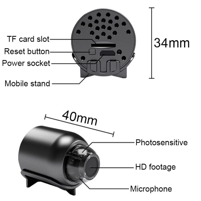 WIFI Spy Camera With Night Vision Audio Video - Image 4