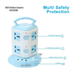 WIFI Multi Socket Spy Camera With Hidden Audio Video Recorder - Image 3